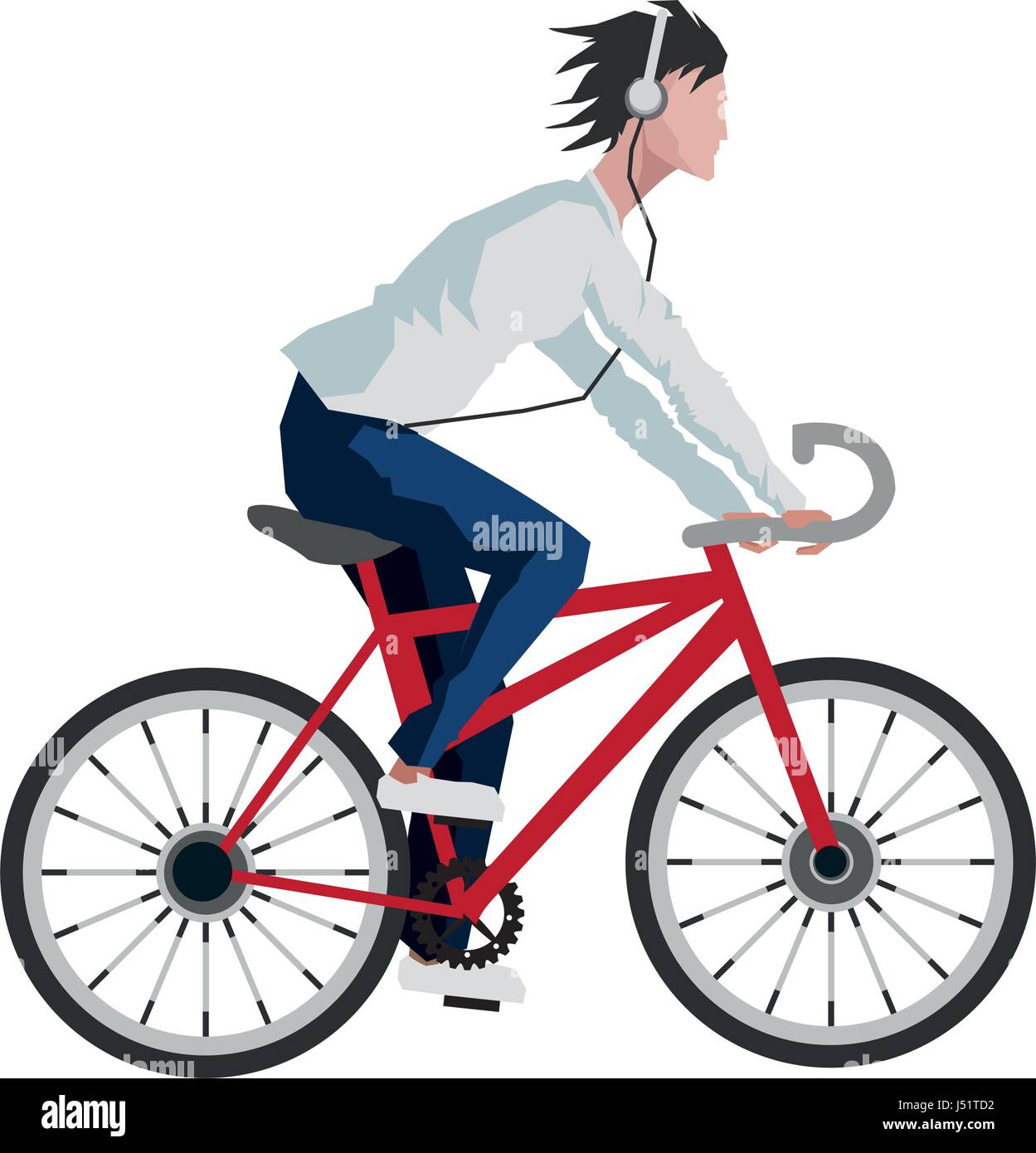 Hombre con gafas de sol en bicicleta - dibujo de ilustración vectorial  3127271 Vector en Vecteezy