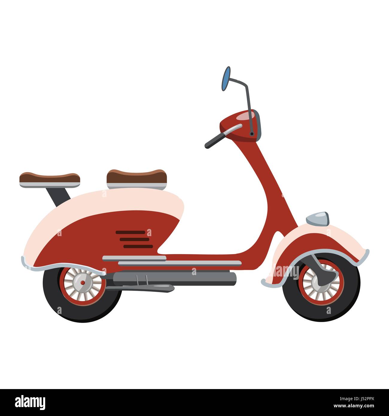 Icono de motos scooter, estilo de dibujos animados Imagen Vector de stock -  Alamy