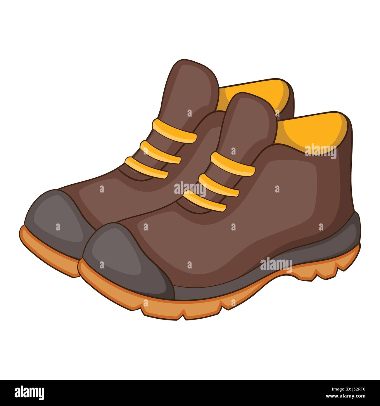 Botas de trekking, el icono de estilo de dibujos animados Imagen Vector de  stock - Alamy