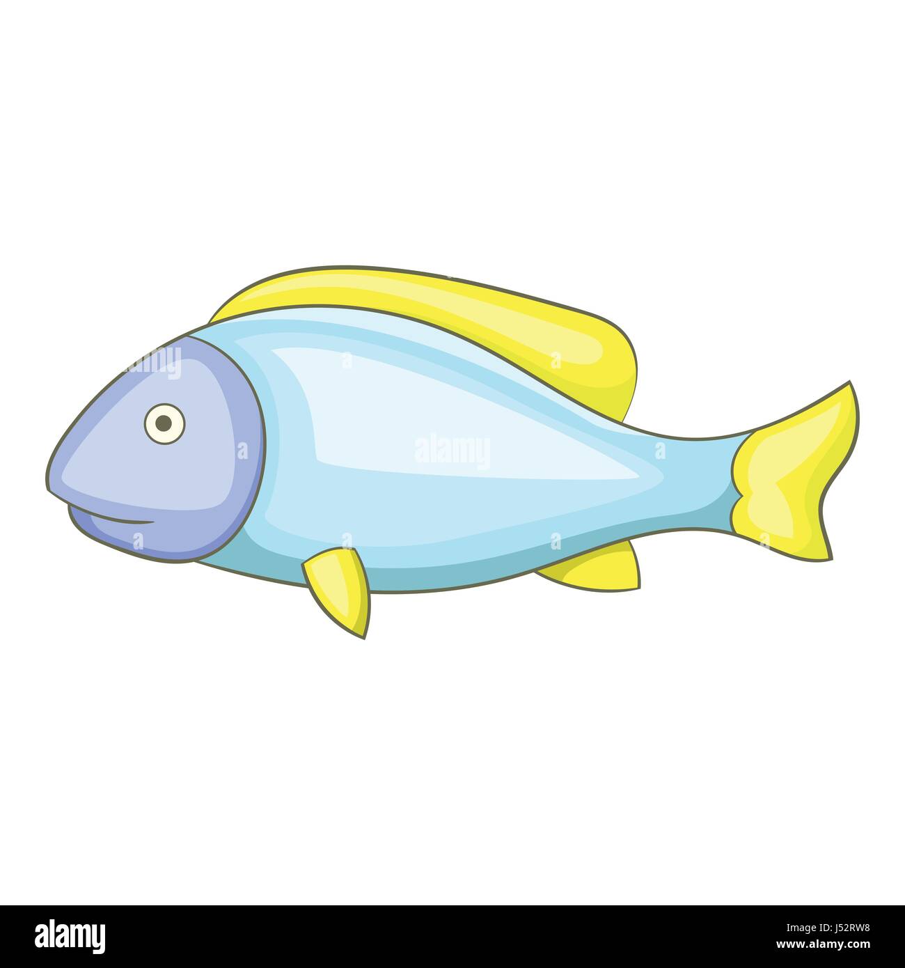 Icono de pescado, estilo de dibujos animados Imagen Vector de stock - Alamy