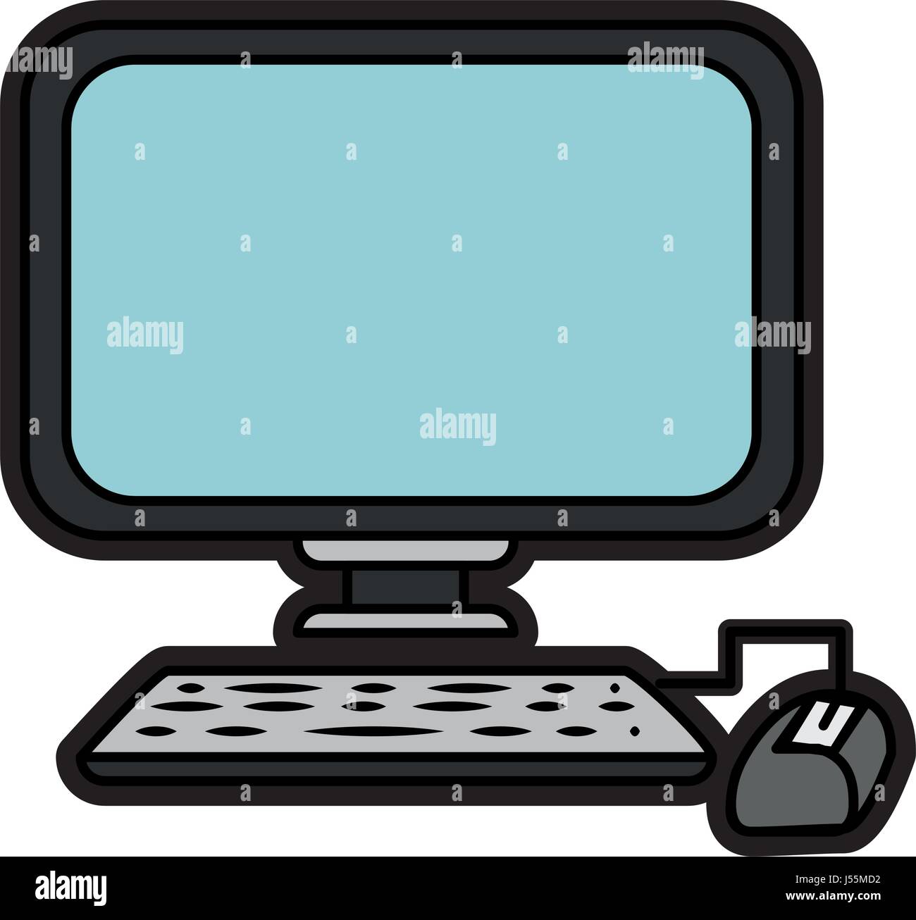 Icono de dispositivo informático Ilustración del Vector