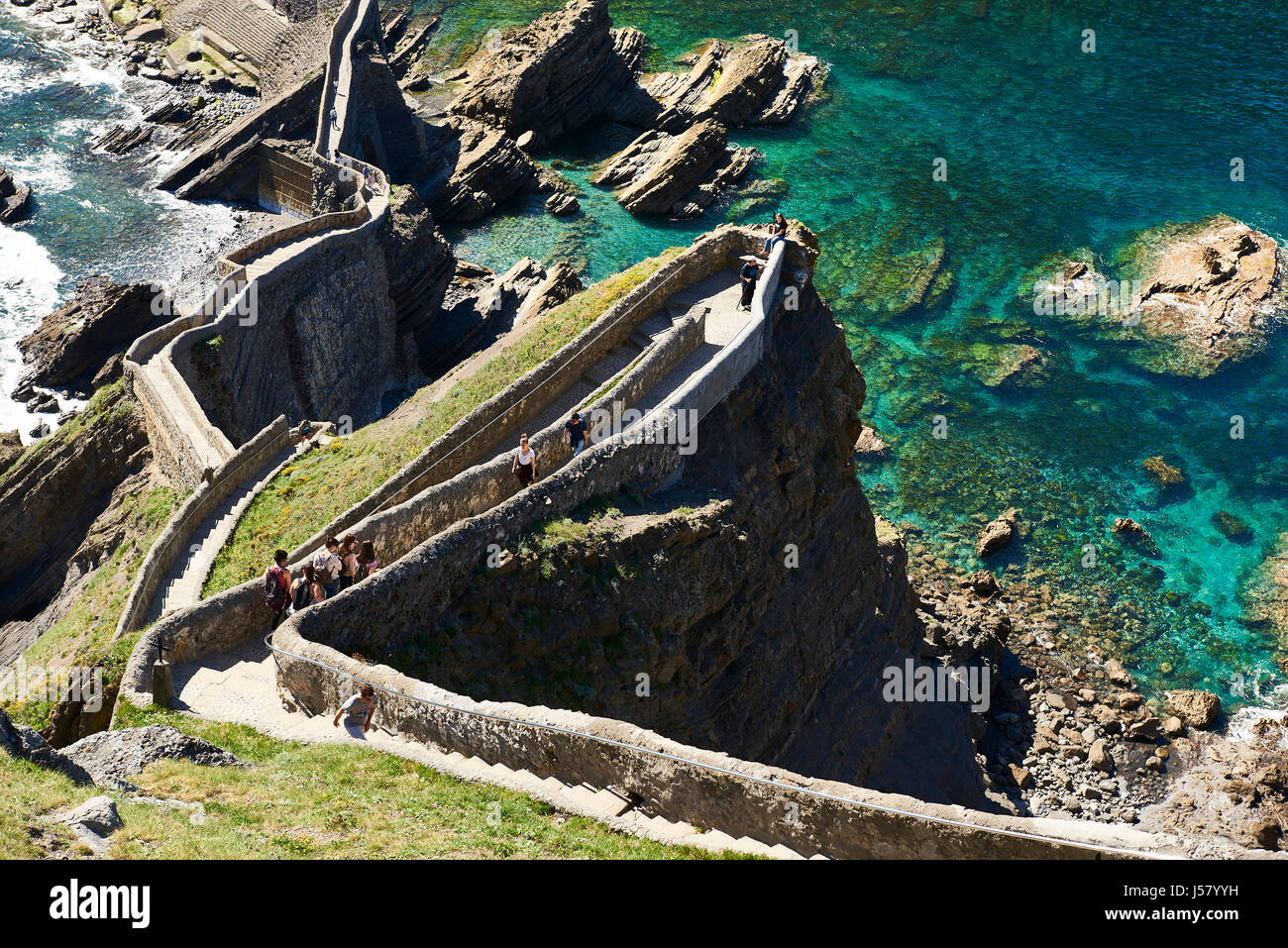 San Juan de Gaztelugatxe, Bermeo, Vizcaya, País Vasco, España Fotografía de stock Alamy San Juan de Gaztelugatxe, Bermeo, Vizcaya, País Vasco, España Fotografía de stock Alamy