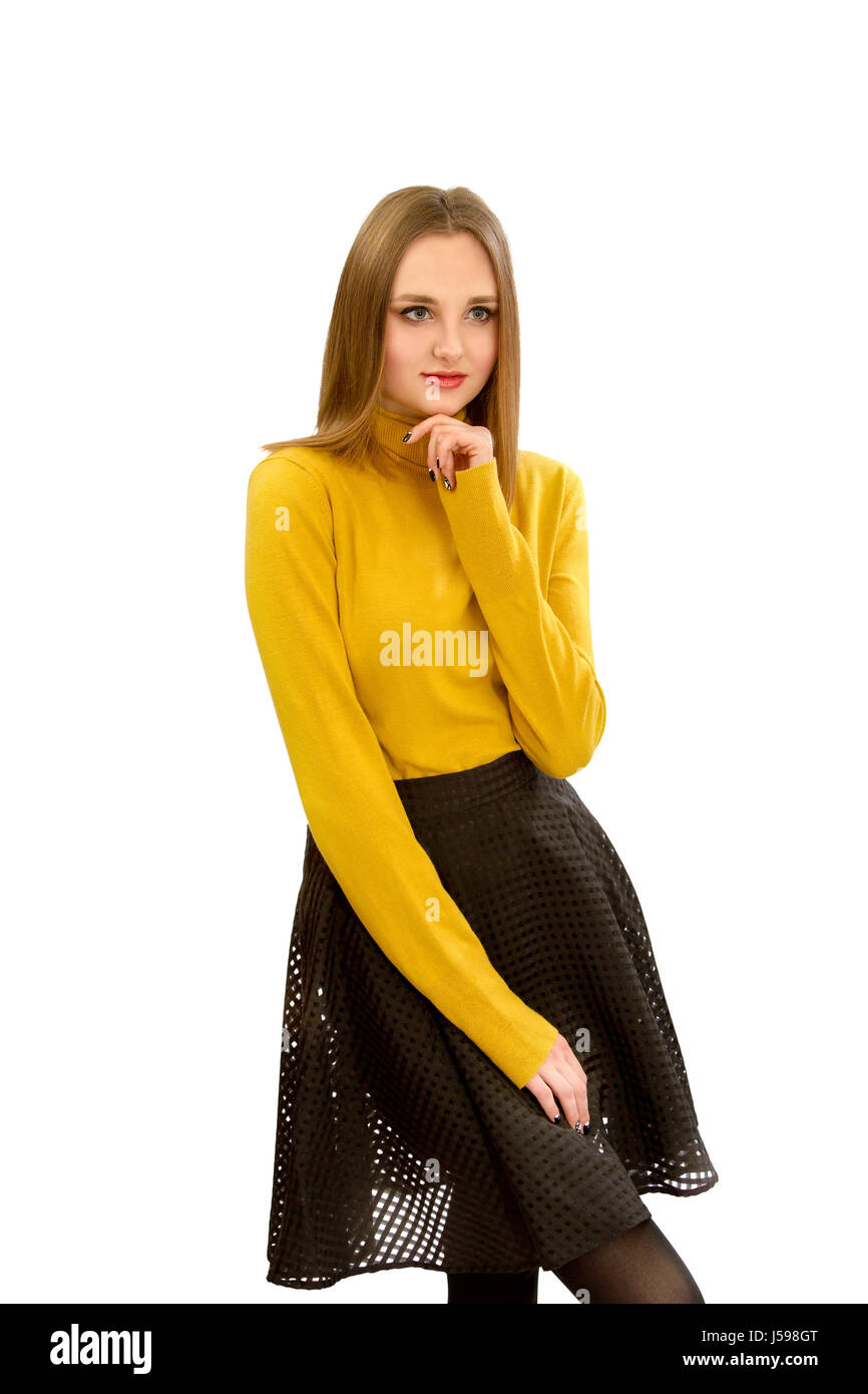 Falda amarilla Imágenes recortadas de stock - Alamy