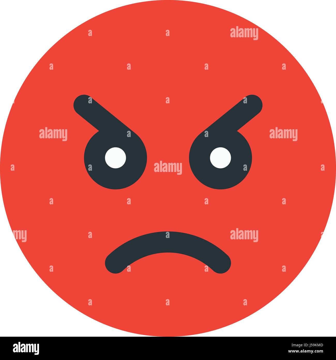 Emoji Enojado Imagen Vector De Stock Alamy