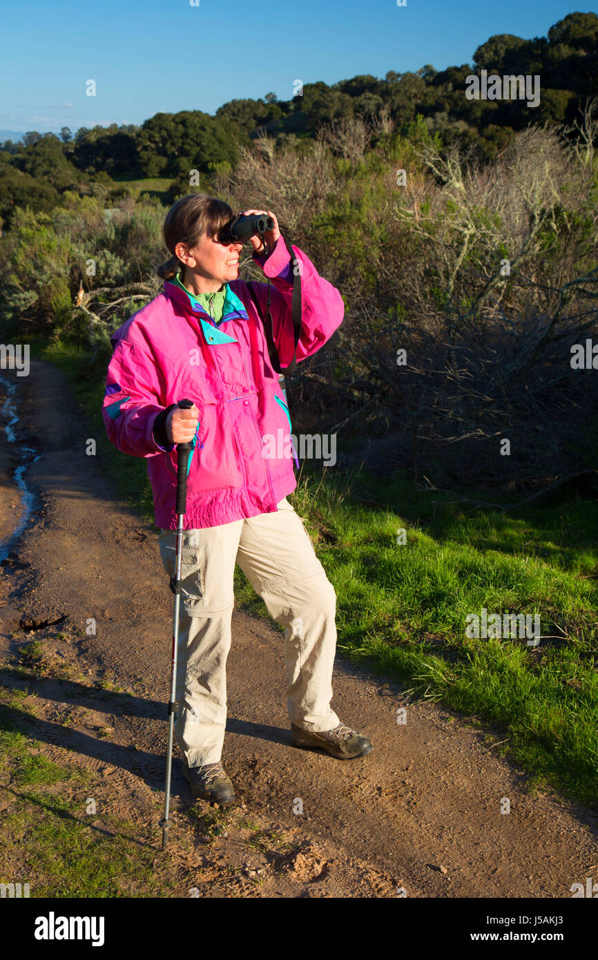 Birding, Monumento Nacional Fort Ord, California Foto de stock