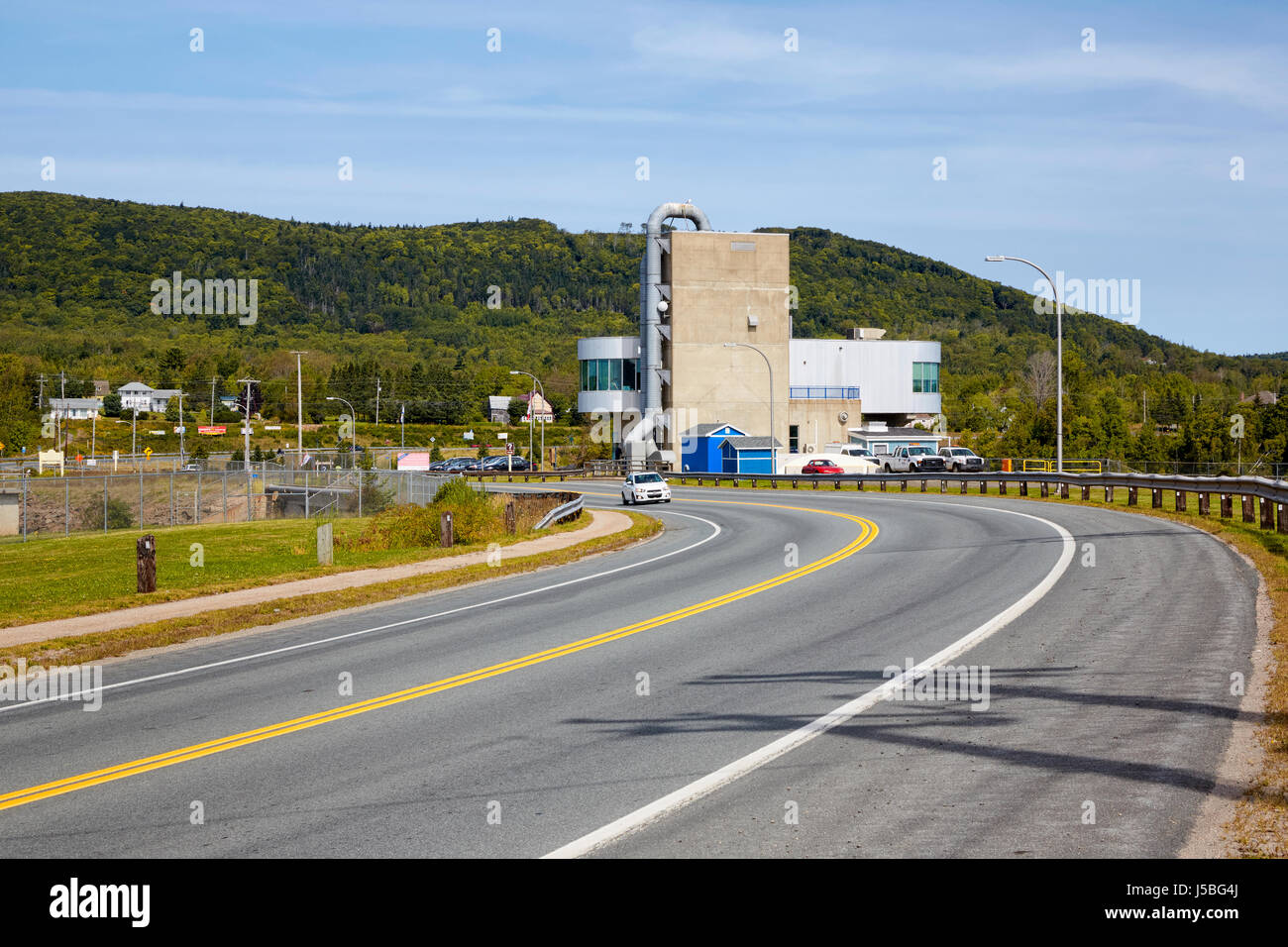 Nova Scotia Annapolis la estación generadora de marea, en Annapolis Royal, Nova Scotia, Canadá Foto de stock