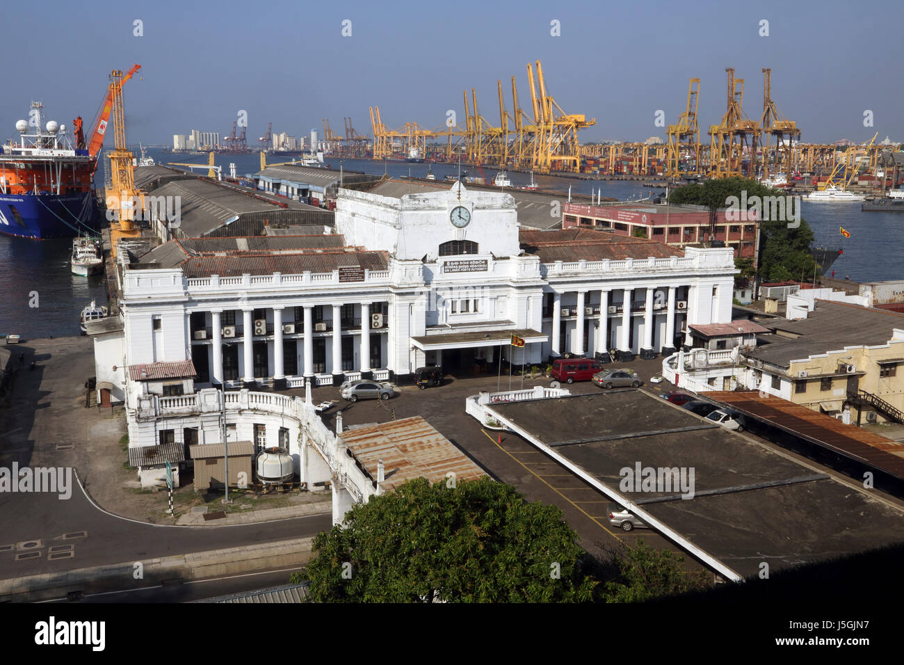 Autoridad portuaria fort Colombo, Sri Lanka Foto de stock