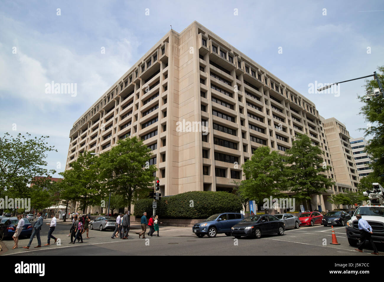 Fondo Monetario Internacional FMI HQ1 edificio sede Washington DC, EE.UU. Foto de stock