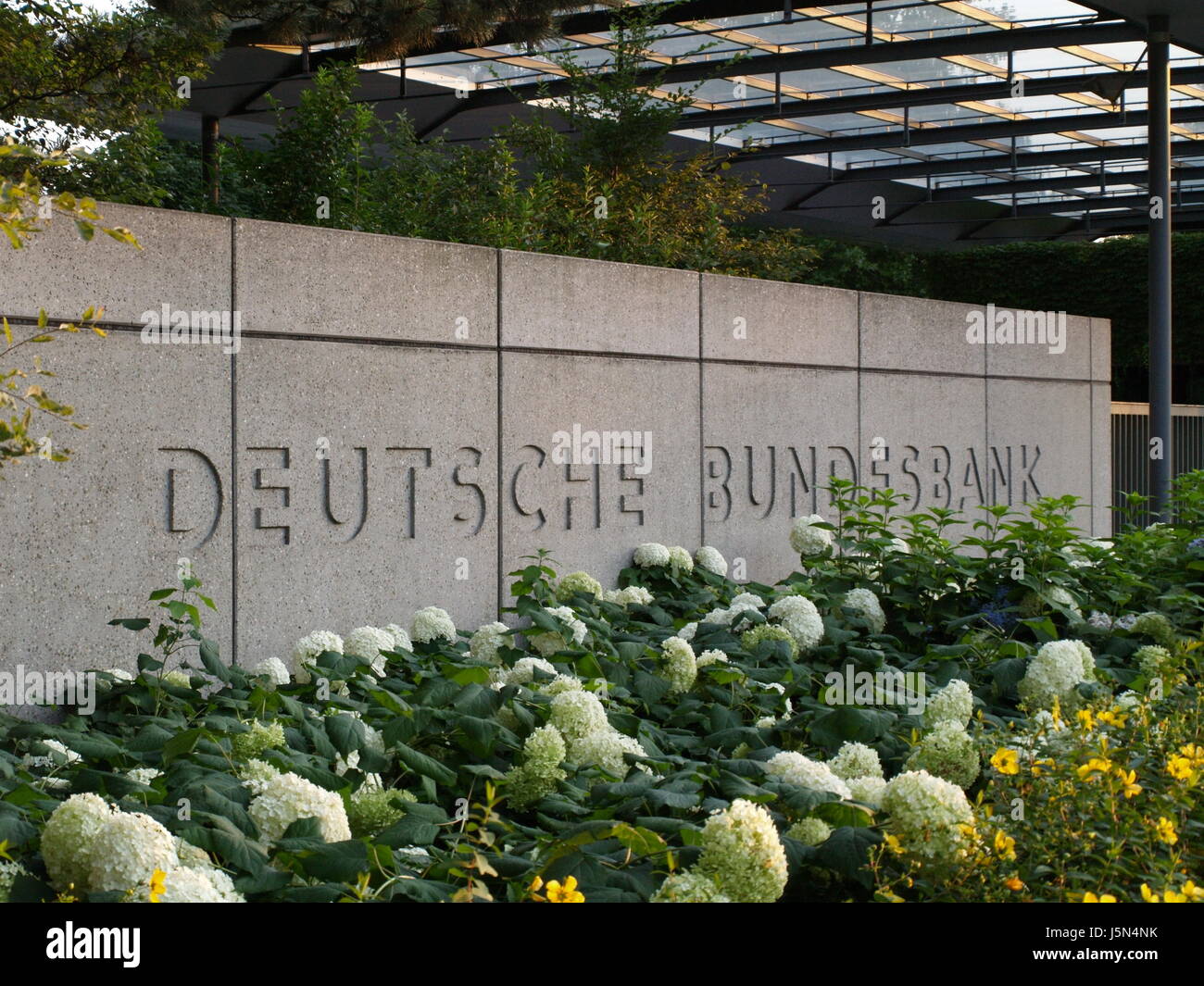 Bundesbank - entrada Foto de stock