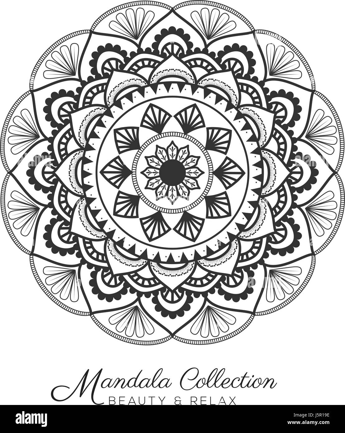 Mandala Tibetano adornamiento decorativo diseño de páginas para colorear  para adultos, tarjeta de felicitación, invitación, tatuaje, yoga y spa  símbolo. Ilustración vectorial Imagen Vector de stock - Alamy