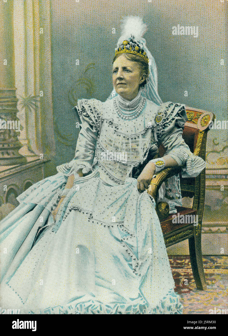 Sofía de Nassau (1836-1913), Reina de Suecia y Noruega a través de su matrimonio con el rey Oscar II 1872-1907, Retrato Foto de stock