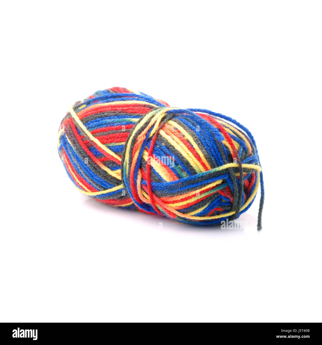 Bolas multicolores de lana Foto de stock