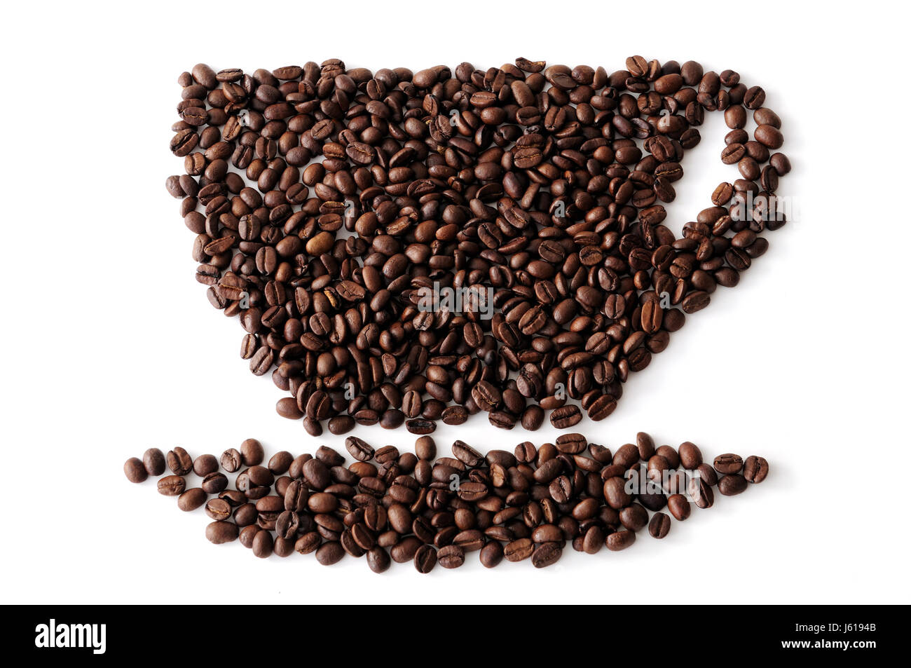 A partir de granos de café. Foto de stock