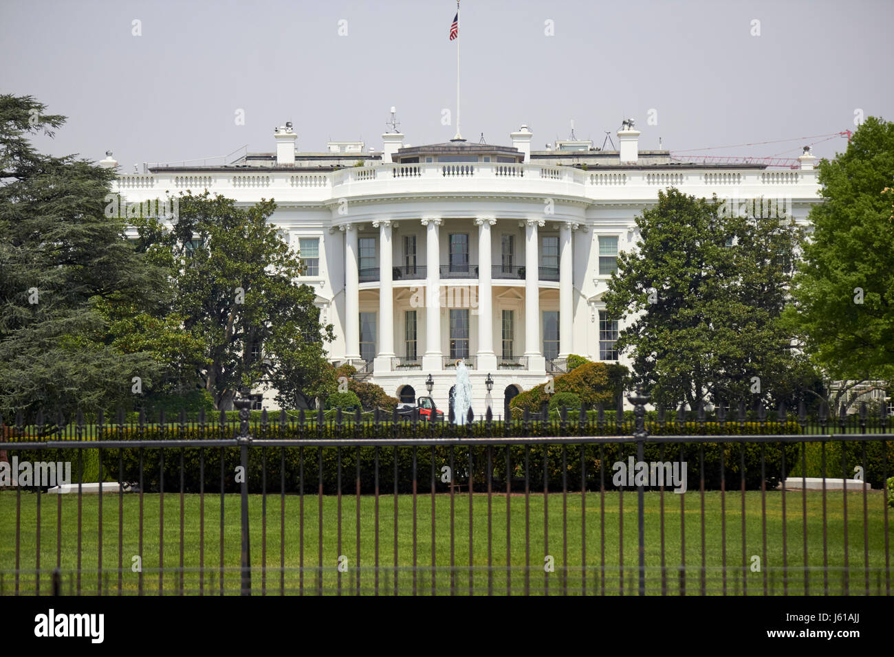 La fachada sur de la Casa Blanca, Washington DC, EE.UU. Foto de stock
