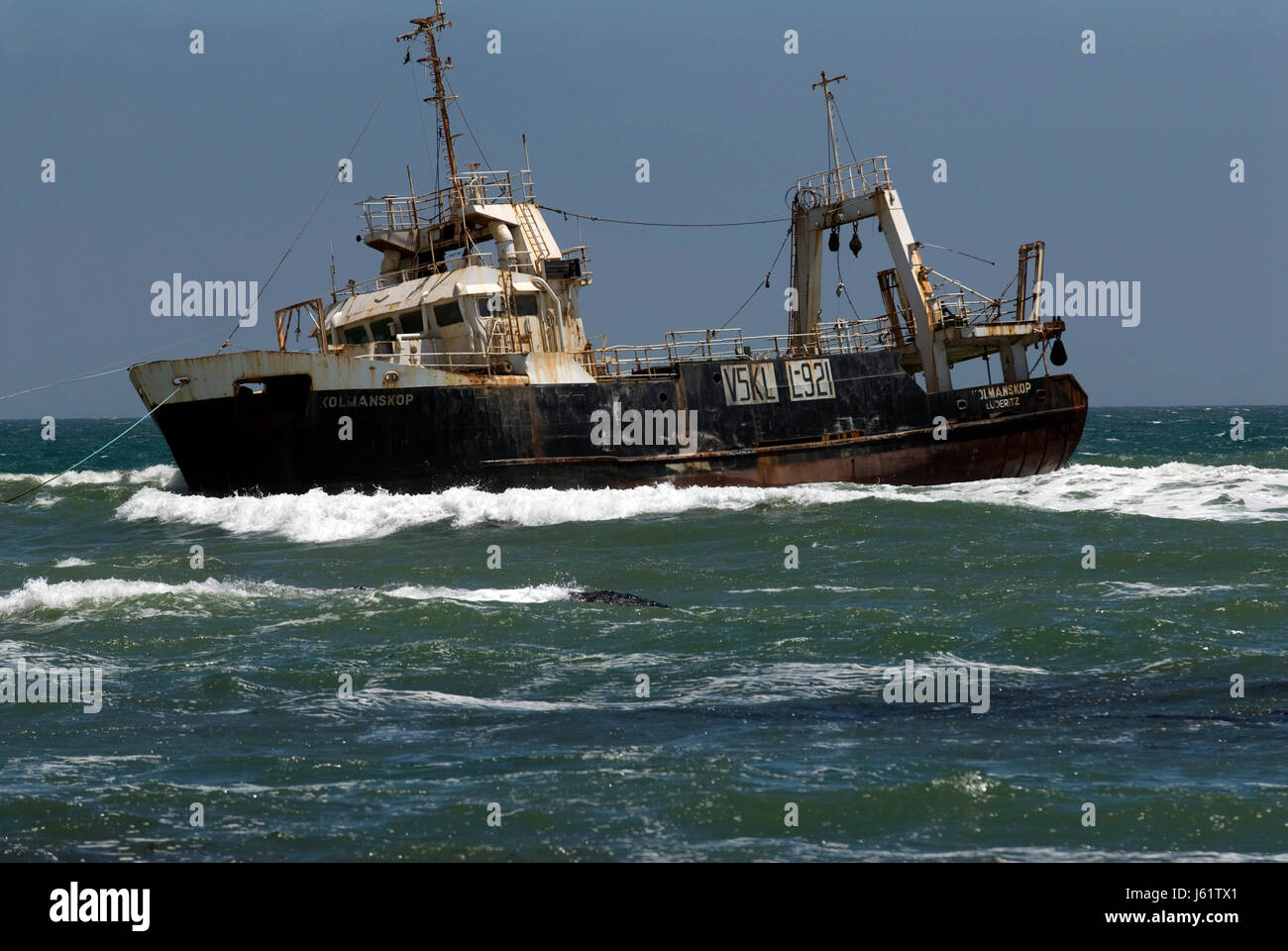 África namibia costa naufragio velero velero Barco Barco embarcaciones de remo Foto de stock