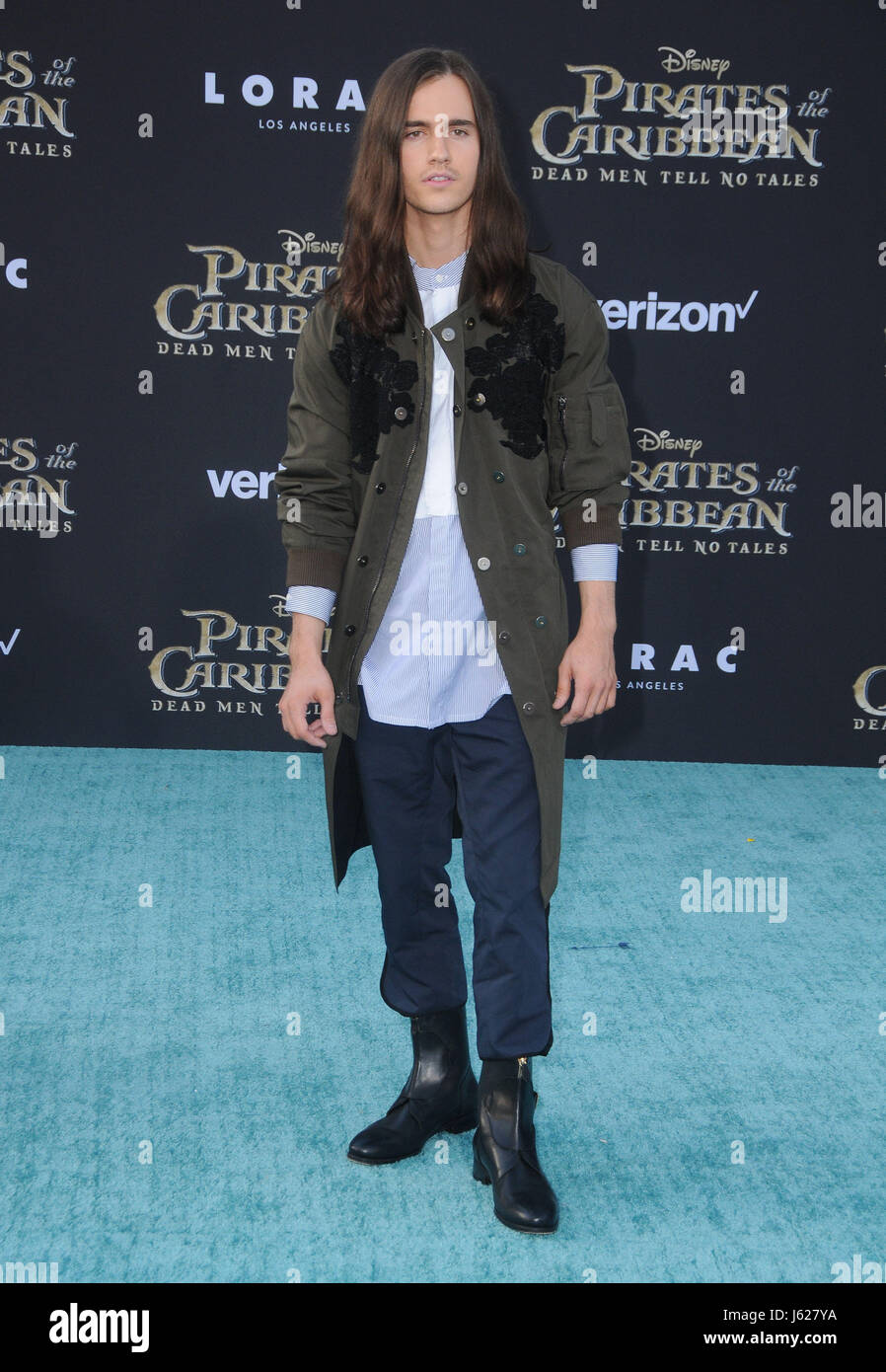 Hollywood, CA, EE.UU.. El 18 de mayo, 2017. Antonio De La Torre. Estreno de Disney's ''Piratas del Caribe: Los hombres muertos no cuentan cuentos'' en Dolby Theatre de Hollywood. Crédito: Birdie Thompson/AdMedia/Zuma alambre/Alamy Live News Foto de stock