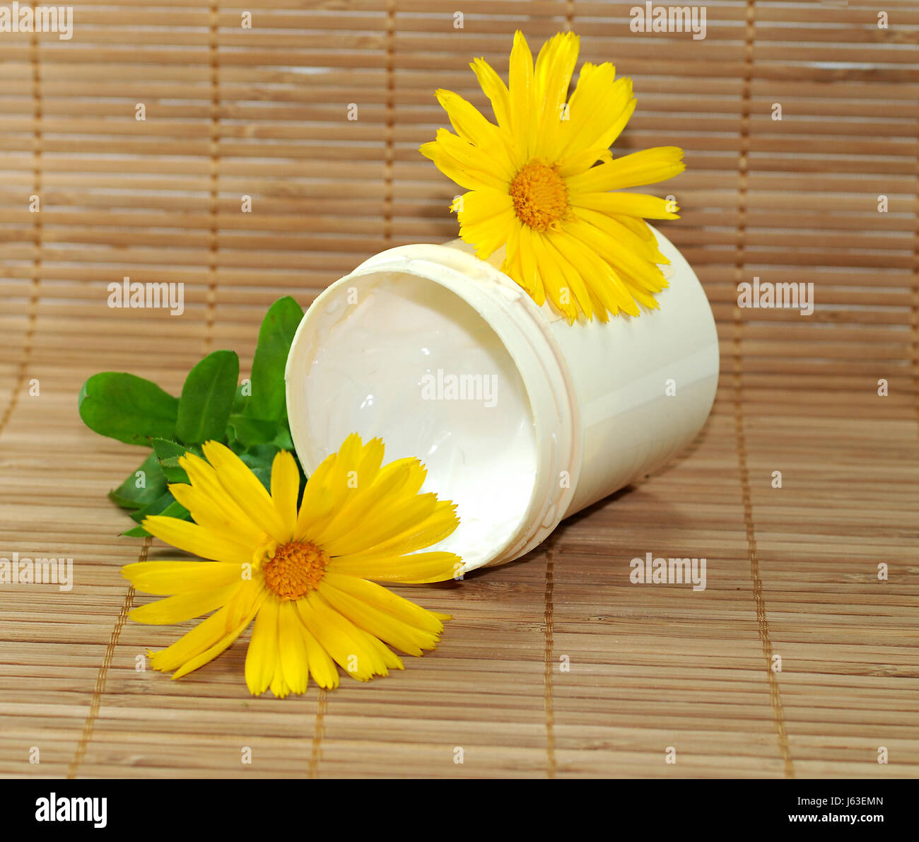 Producto natural cosméticos cuidados de belleza caléndula pomada crema  cosmética natural Fotografía de stock - Alamy