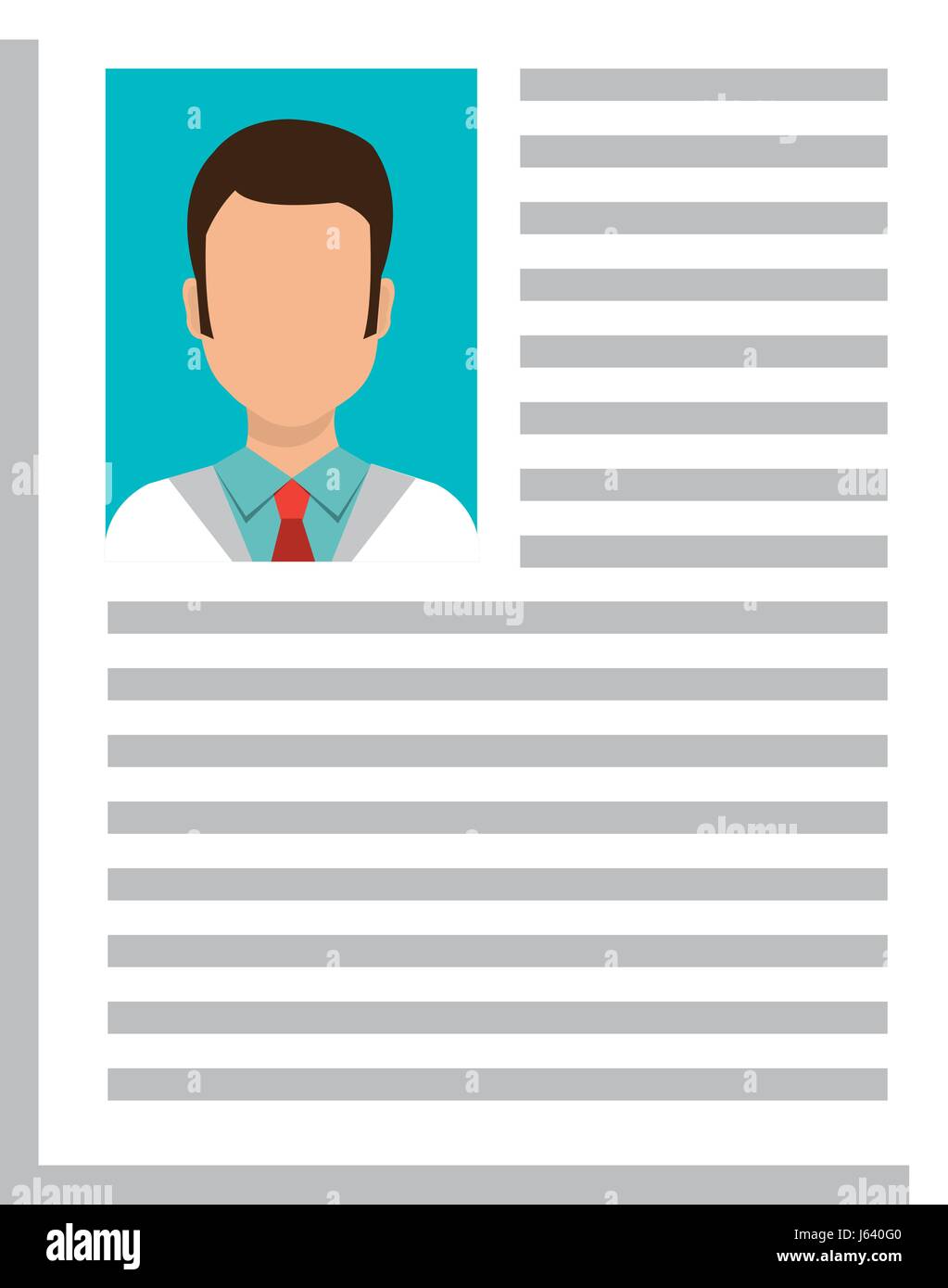 Icono de papel curriculum médico Imagen Vector de stock - Alamy