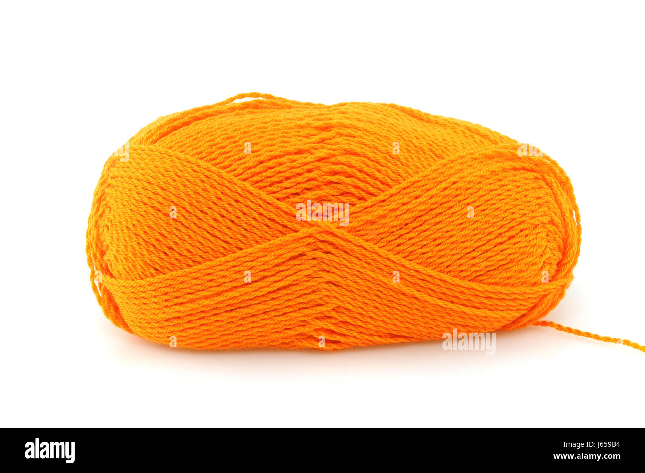 Lana de lana de color anaranjado hermoso colorido de colores múltiples ricamente Foto de stock