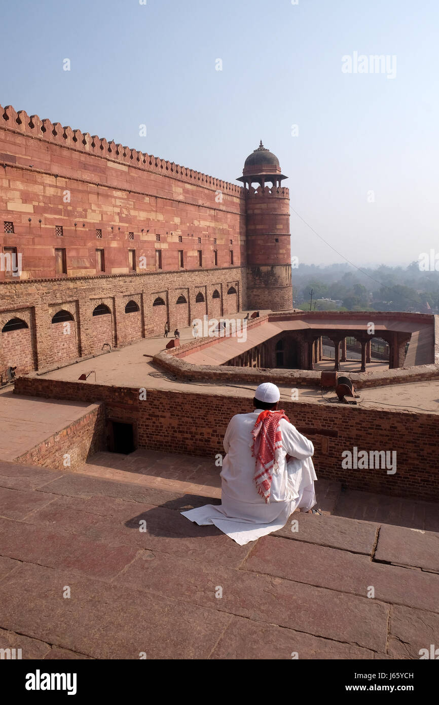Ciudad histórica, construida por el emperador Akbar de Mughal en Fatehpur Sikri, Uttar Pradesh, India, el 15 de febrero, 201 Foto de stock