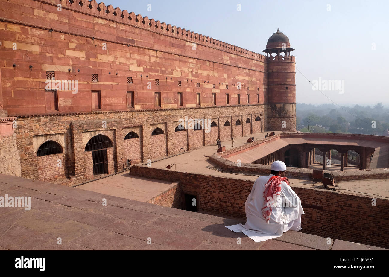 Ciudad histórica, construida por el emperador Akbar de Mughal en Fatehpur Sikri, Uttar Pradesh, India, el 15 de febrero, 201 Foto de stock