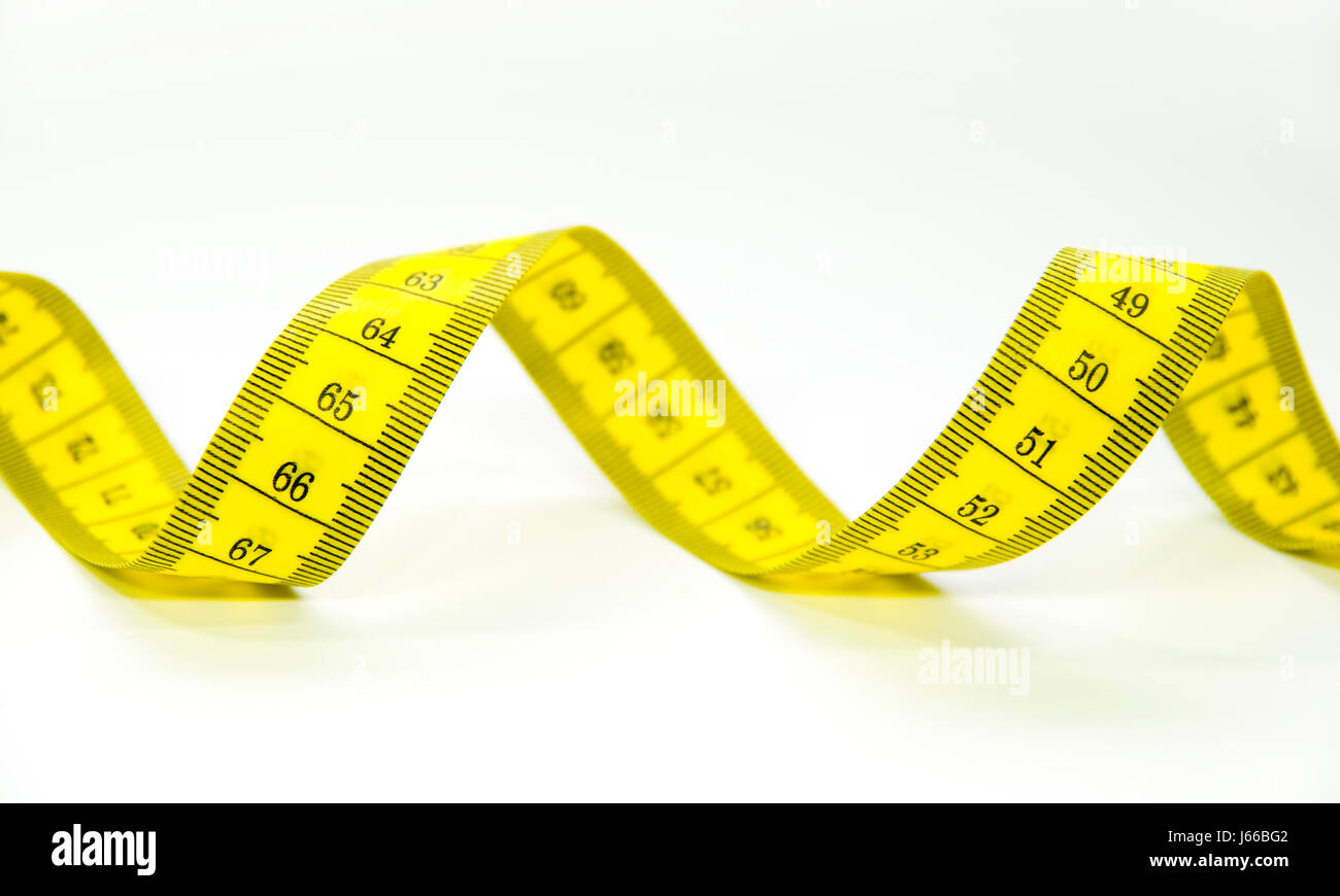 Dieta salud cinta métrica medidor de salud saludable Nutrición centímetro  en blanco Fotografía de stock - Alamy