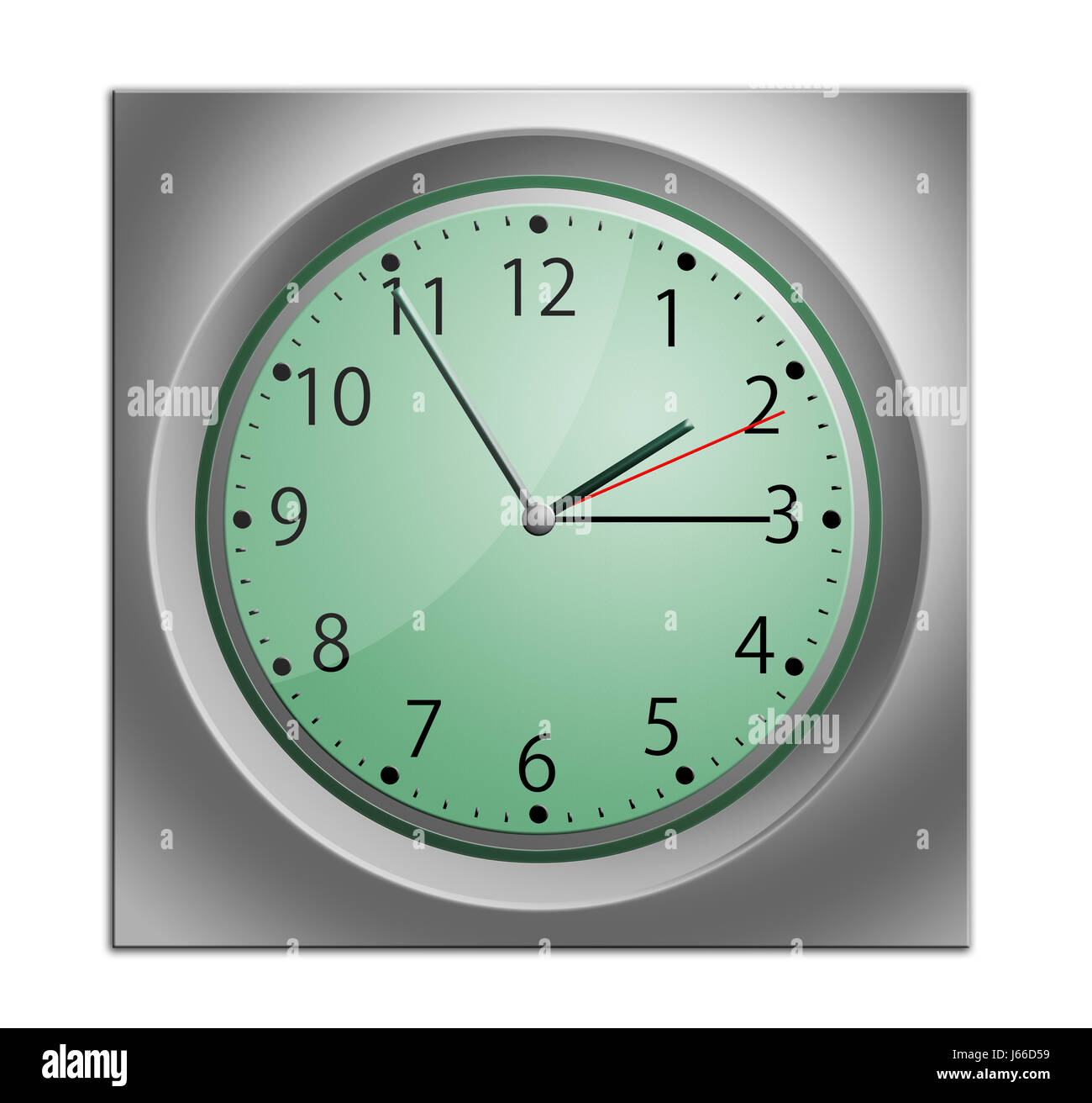Reloj de pared reloj cronómetro reloj oficina puntero hora minutos segundos  Fotografía de stock - Alamy