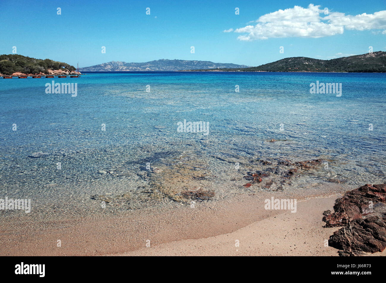 Palau, Cerdeña. Porto Mannu beach and resort Foto de stock