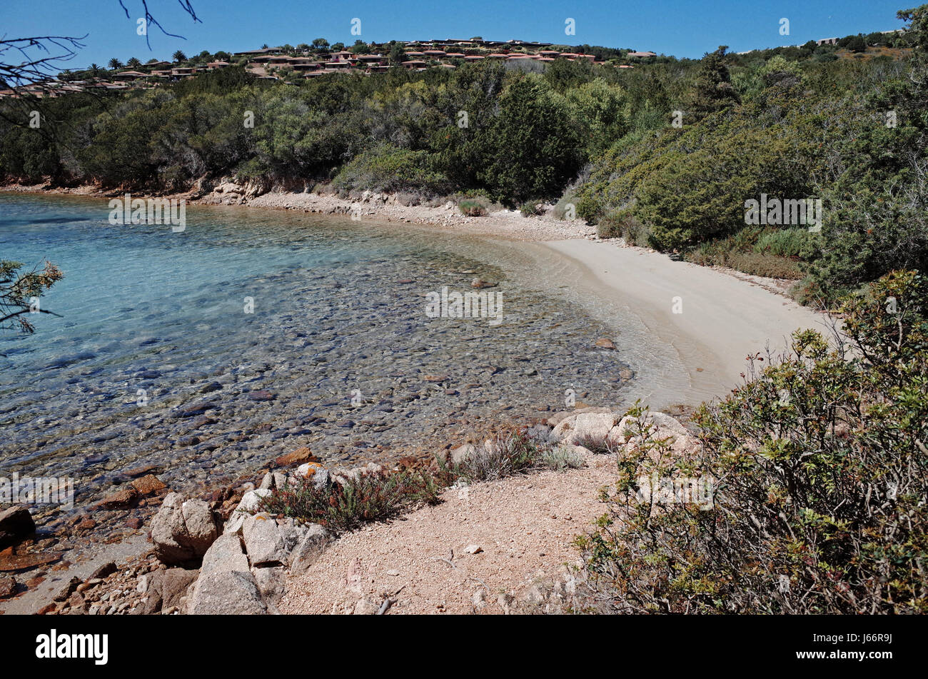 Palau, Cerdeña. Porto Mannu beach and resort Foto de stock