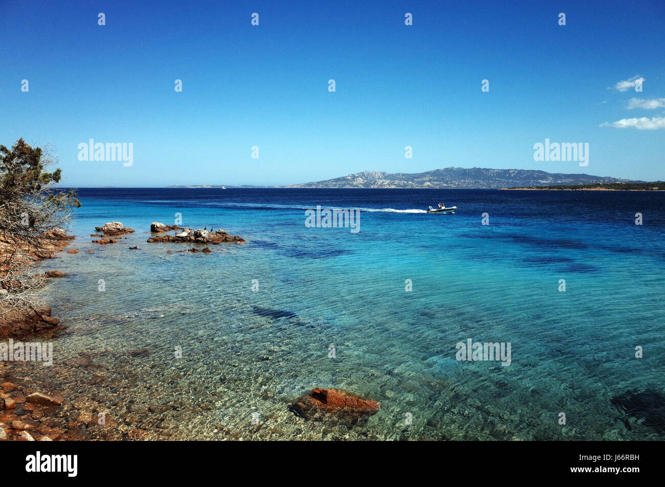 Palau, Cerdeña. Porto Mannu beach and resort Foto de stock