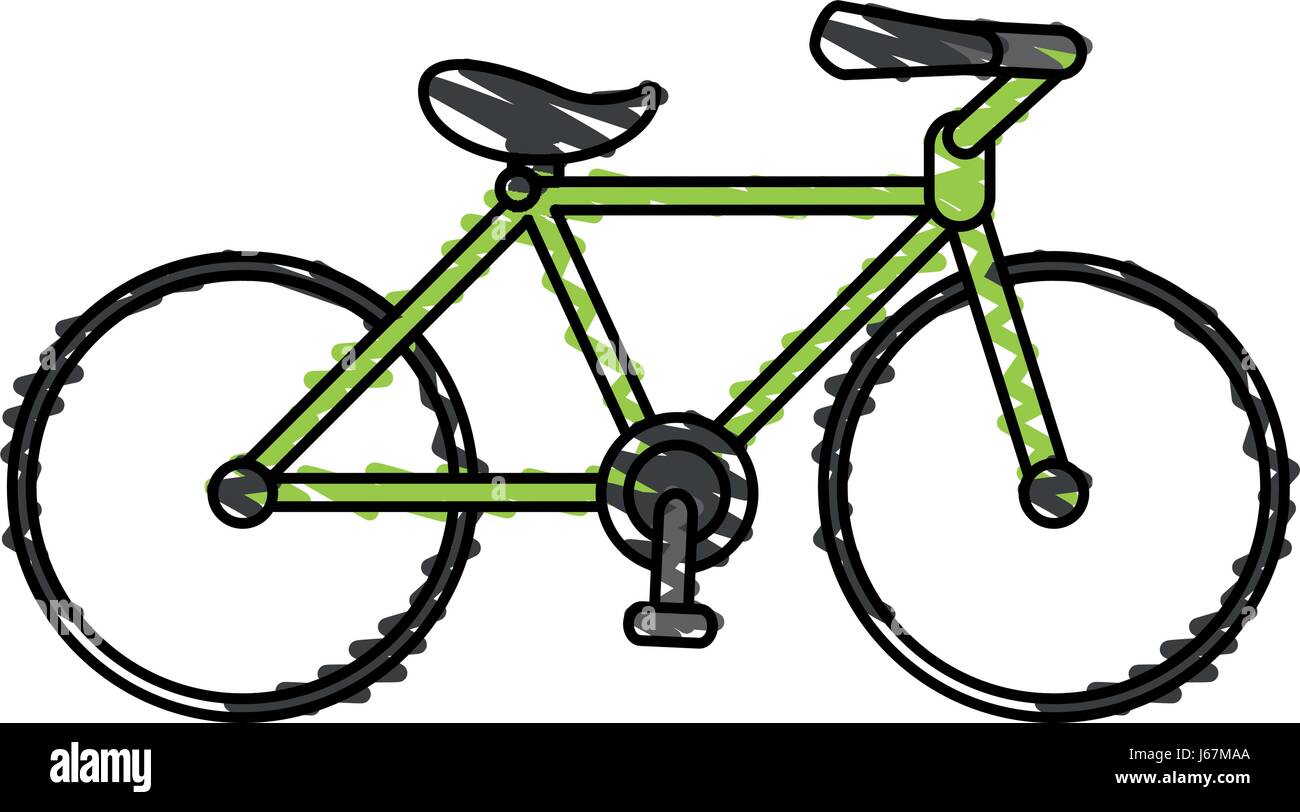 Lápiz de color stripe cartoon sport transporte de bicicletas Imagen Vector  de stock - Alamy