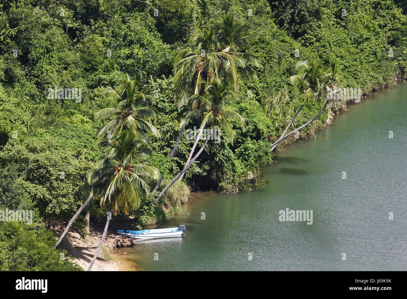 Caribe boat dock Foto de stock