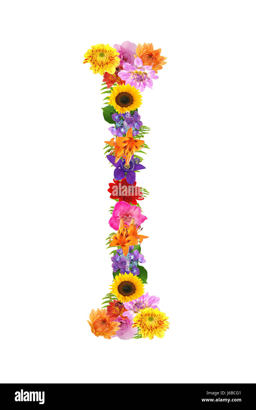 Del alfabeto flor Imágenes vectoriales de stock - Alamy