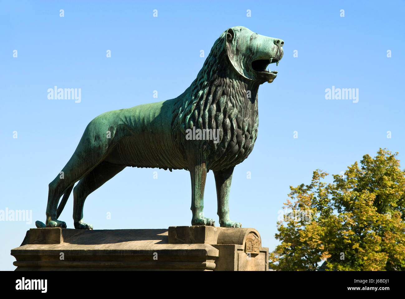 Braunschweiger lion en Goslar Foto de stock
