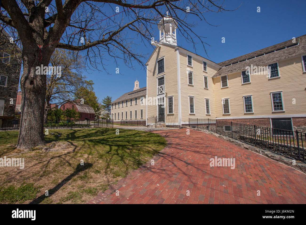 La Slater Mill en Pawtucket, RI - La cuna de la revolución industrial americana Foto de stock