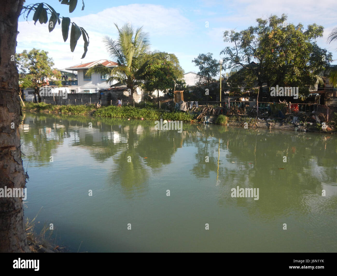 09398 los arrozales de riego Nayon Bagong Baliuag Bulacan puentes de carretera 38 Foto de stock