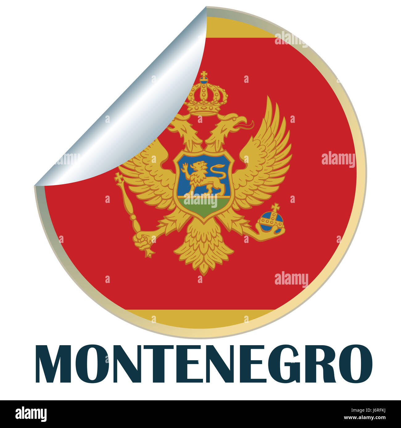 Turismo República nacional estado firmar patriot Sticker Pegatinas símbolo pictograma Foto de stock