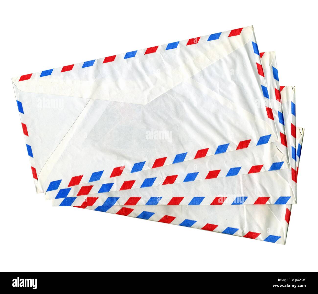 La carta postal aéreo de sobres para envíos postales carta aislada parcela  de correos Fotografía de stock - Alamy