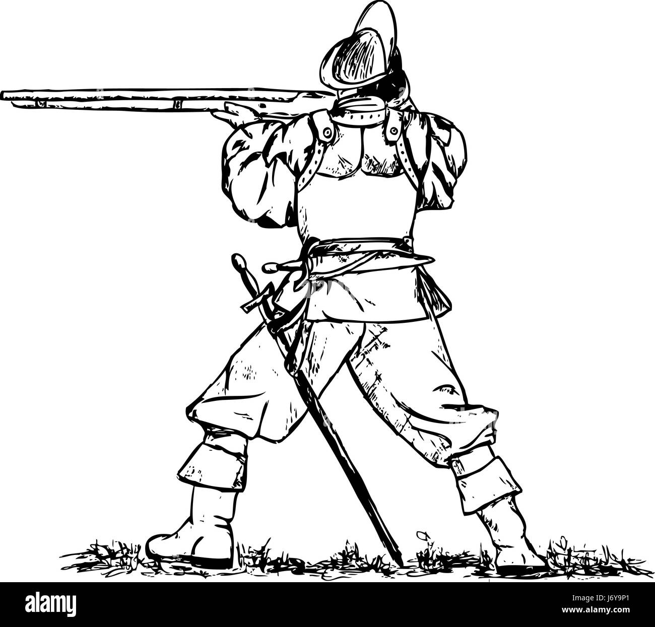 Espada del mosquetero stock de ilustración. Ilustración de épico - 59715865