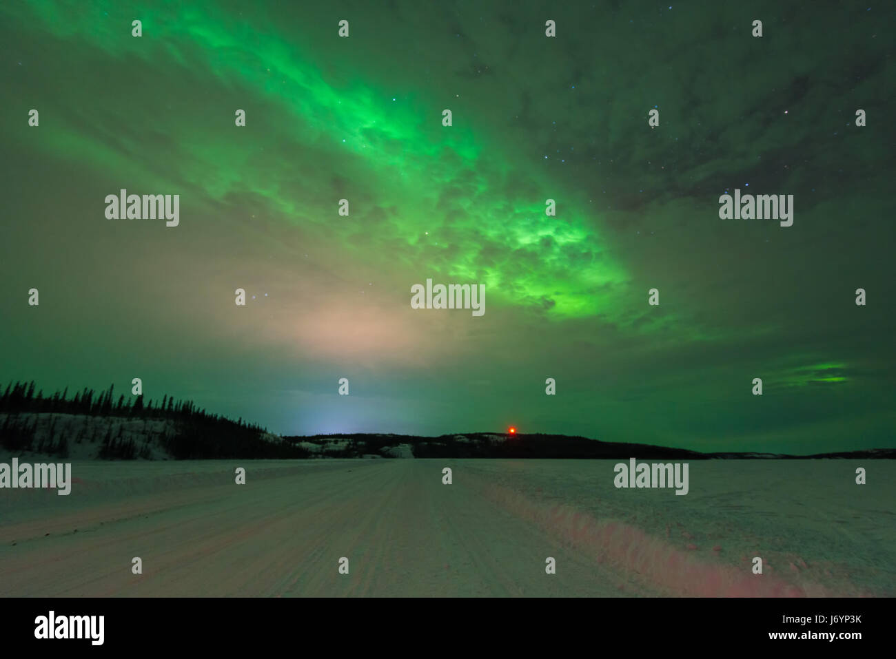 Northern Lights, Yellowknife, Territorios del Noroeste, Canadá Foto de stock