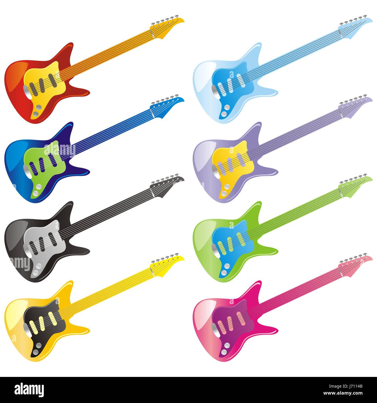 Juguete de la guitarra ilustración del vector. Ilustración de objeto -  96282239