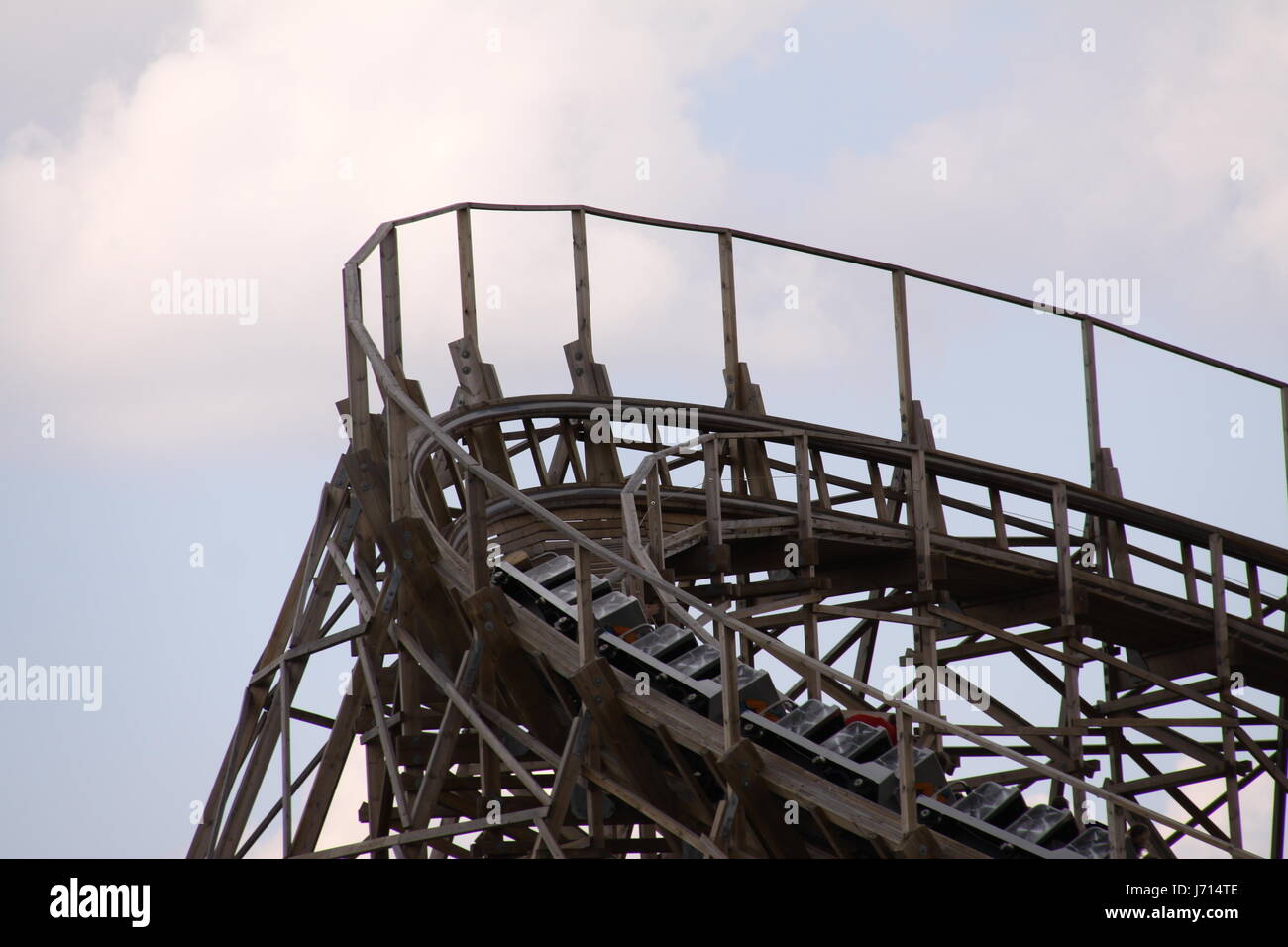 Mammut roller coaster de madera Foto de stock