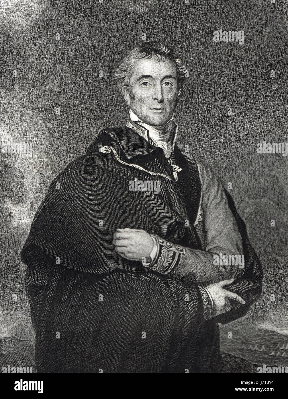 Arthur Wellesley, primer duque de Wellington. Foto de stock