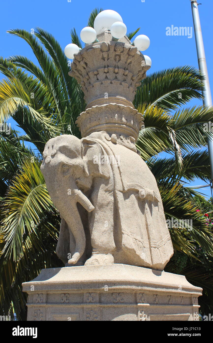 Guardián Elefante, Plaza Viña del Mar Sausalito, California Foto de stock