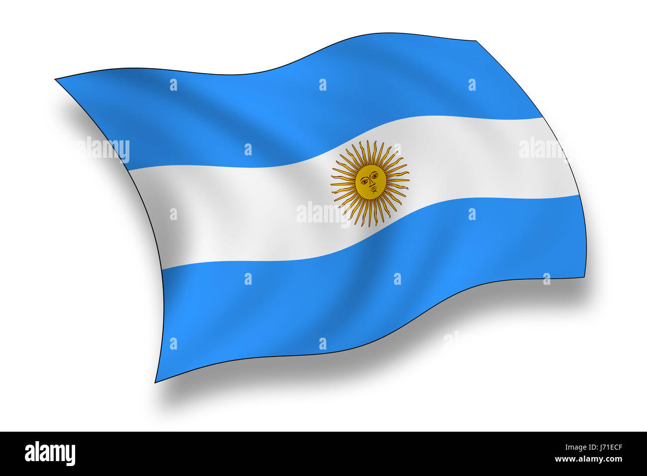 Argentina Bandera Argentina bandera nacional símbolo nacional de golpe el  pictograma Fotografía de stock - Alamy