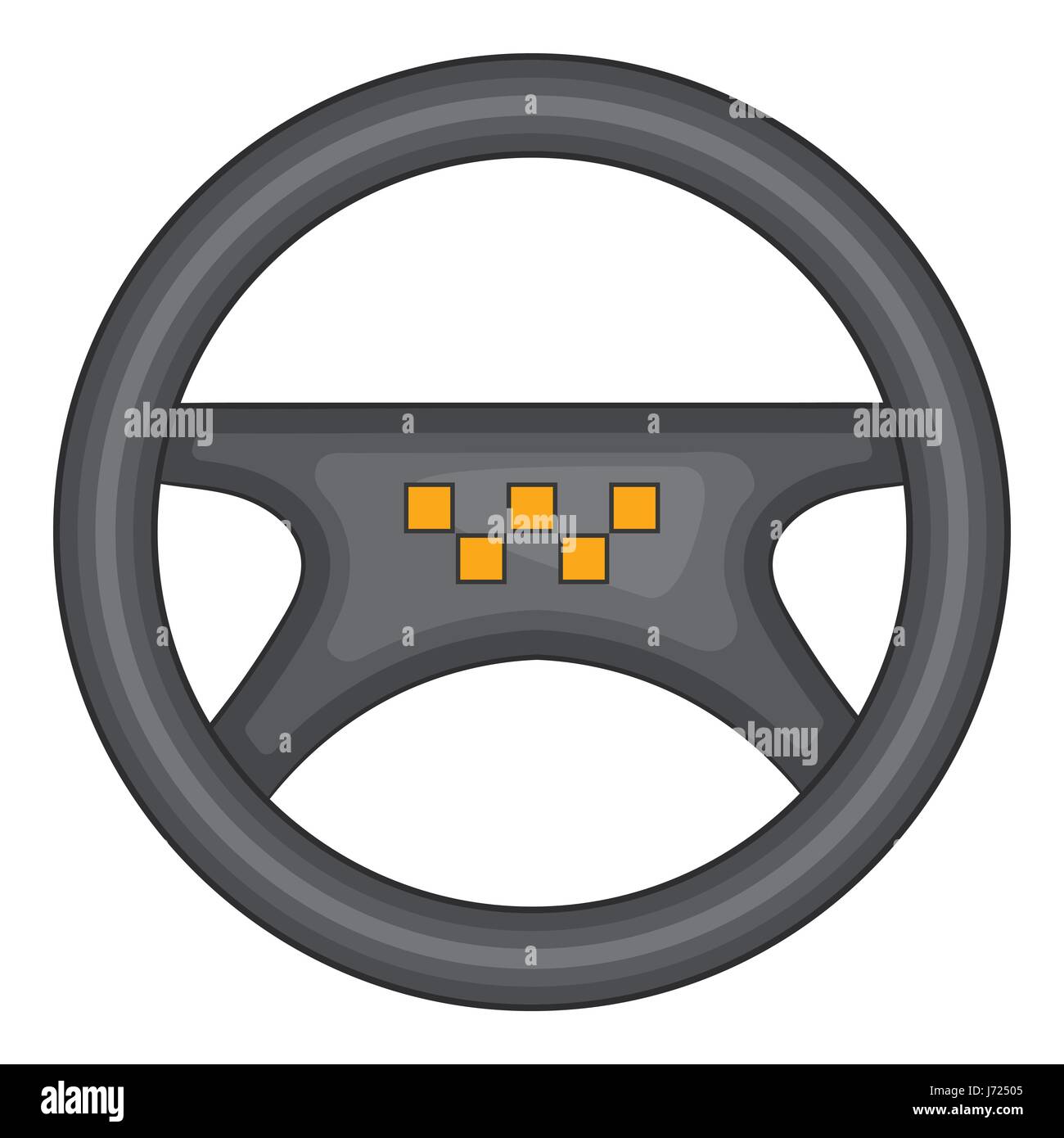 Volante de taxi, el icono de estilo de dibujos animados Imagen Vector de  stock - Alamy