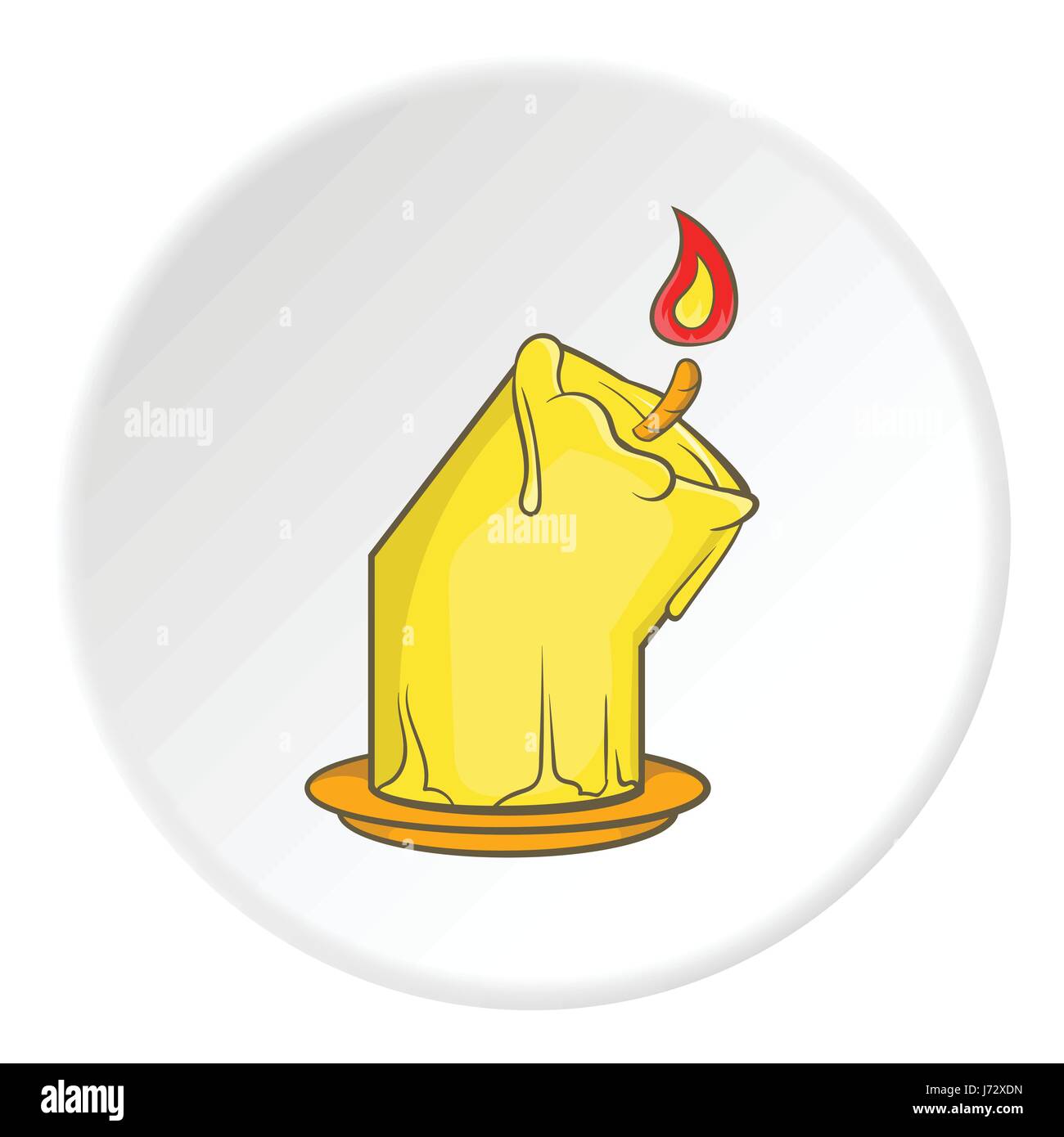 Icono de velas de fusión, estilo de dibujos animados Imagen Vector de stock  - Alamy