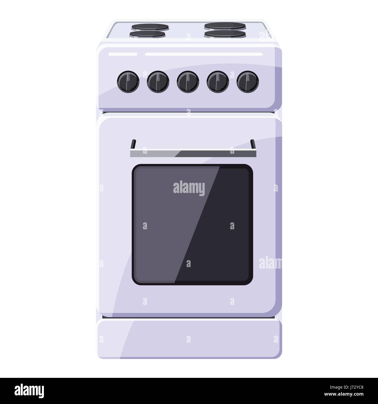 Estufa para cocinar, icono de estilo de dibujos animados Imagen Vector de  stock - Alamy