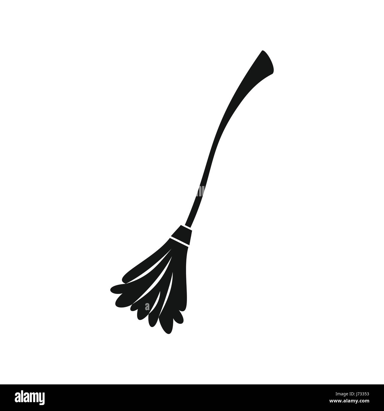 Icono de la escoba de bruja, estilo sencillo Imagen Vector de stock - Alamy