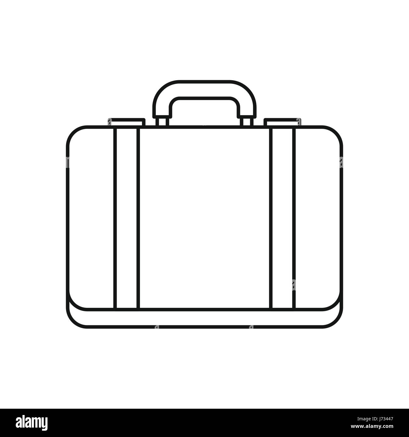 Icono de la maleta con estilo de esquema Imagen Vector de stock - Alamy